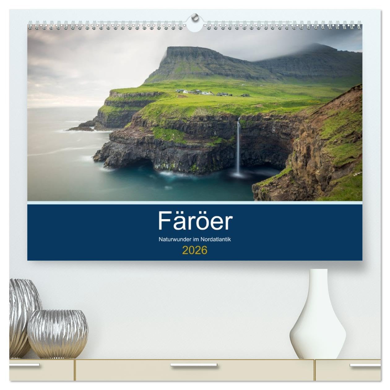 Färöer - Naturwunder im Nordatlantik (hochwertiger Premium Wandkalender 2026 DIN A2 quer), Kunstdruck in Hochglanz: Atemberaubende Inselwelt im Nordatlantik
