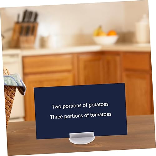 Miniatura 2 de ibasenice 15 soportes para tarjetas de plástico, soportes para tarjetas de juego, bases de papel en miniatura, clips de tablero de papel para