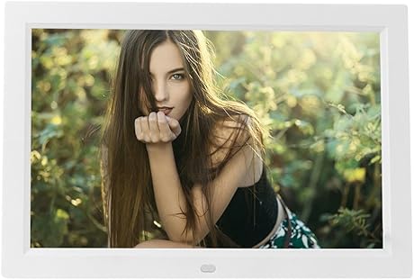 NMBE-Photo 12-Zoll-Digital-Fotorahmen mit hochauflAsendem 1280 800-Display und HD-VideoplayerWhite NMBE-Photo 12-Zoll-Digital-Fotorahmen mit hochauflAsendem 1280 800-Display und HD-VideoplayerWhite