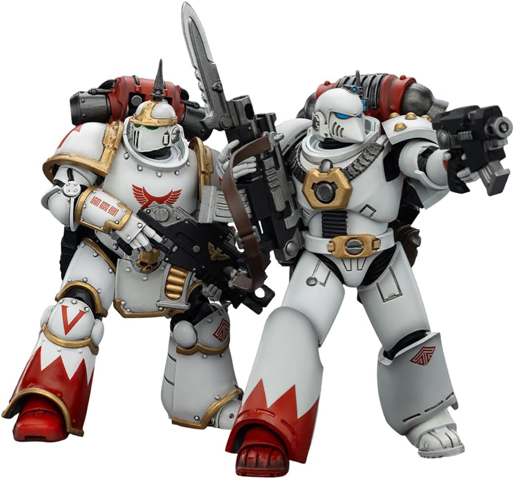 JOYTOY Warhammer The Horus Heresy 1/18 Action Figure White Scars MKIll&MKVI Tactical Legionary-2PCS Collection Model Birthday Gifts Pre-Order