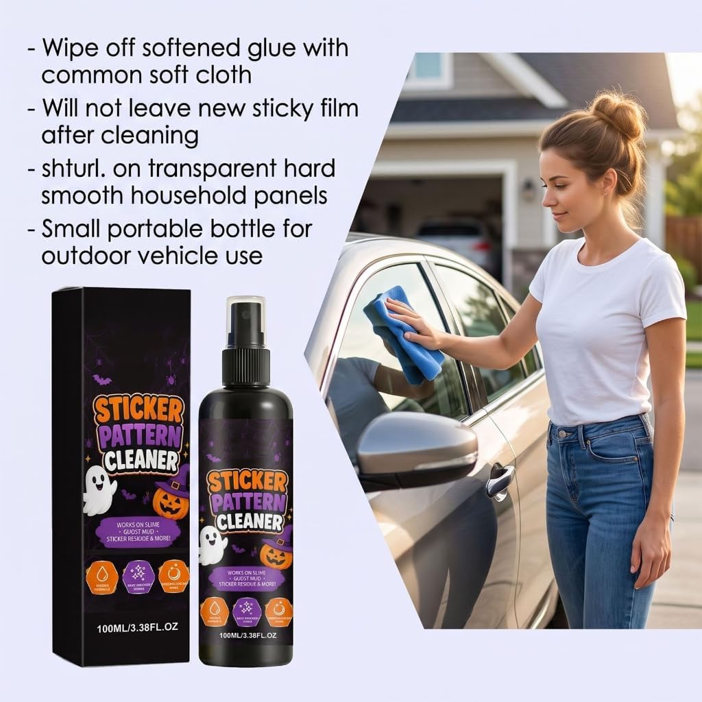 Festival Sticker Cleaning Sprayer Effective Glues Residues Cleaner 100Ml Print Sticker Pattern Cleaner Sprayer 100Ml Multiuse Adhesive Remover