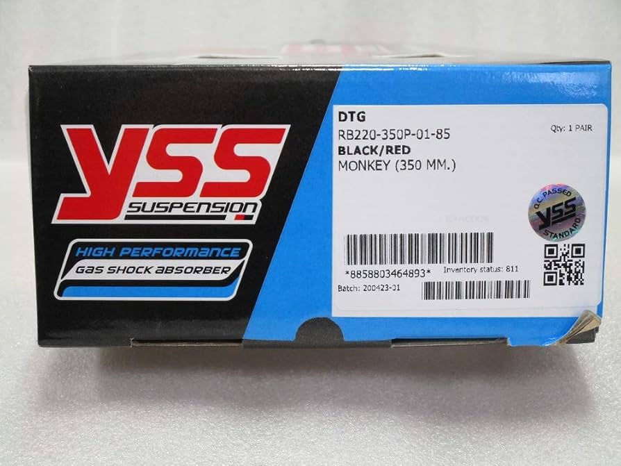 YSS DTG サスペンション 350mm カブ モンキー Amazon | YSS GAS-DTG リアサスペンション 350mm モンキー