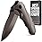 Grand Way Pocket Knife for Men - Best Folding Knives with Glass Breaker and Pocket Clip - Tactical Camping Hunting Fishing EDC Survival Knife - Gifts for Men -Gray 6495
