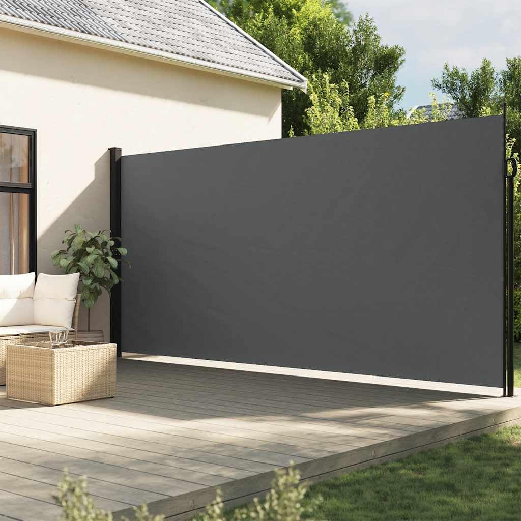 VidaXL Auvent Rétractable Anthracite Et Blanc 4x3 M Tissu Et Aluminium - La Poste