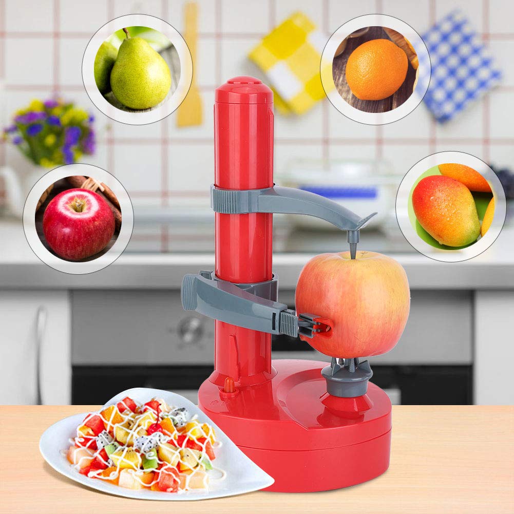 SIXRUN Obstschäler elektrisch Rot