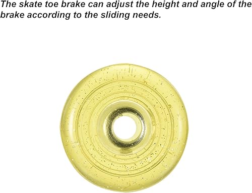 Miniatura 4 de PATIKIL Topes de dedo del pie con destornillador 82A Bloque de tapones de freno de goma para patines de ruedas Reemplazo de accesorios