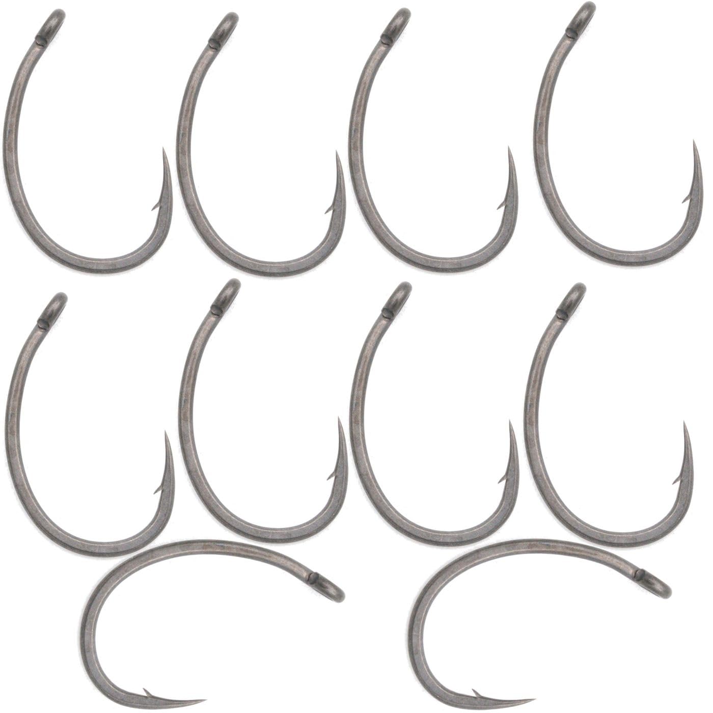 Korda Krank Hooks, Barbed Size 4, High Carbon Steel, Versatile Hook for Various Rigs, Short Curved Shank, Beaked Point, Extremely Strong and Sharp for Maximum Efficiency in Carp Fishing