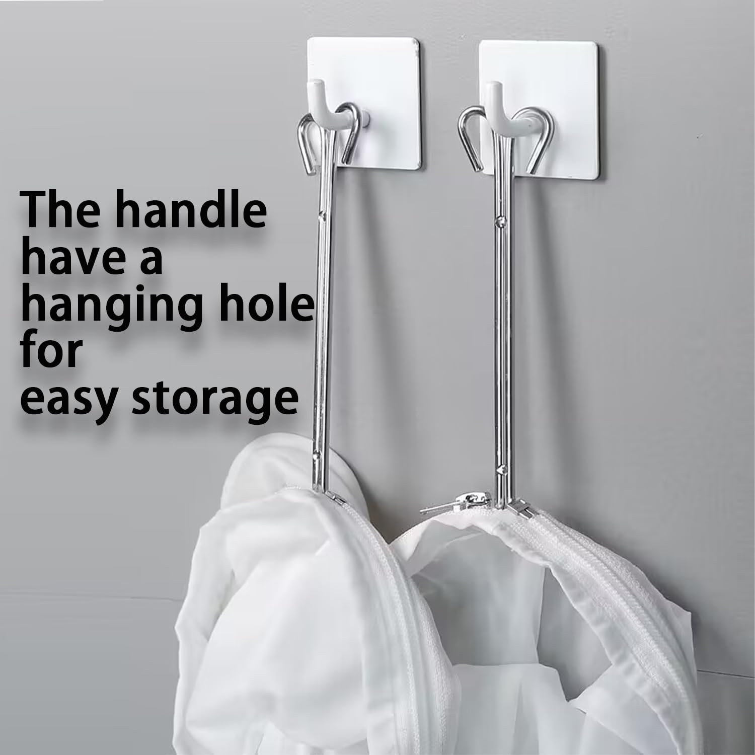 Ultra Fine Mesh Strainer With Steel Handle - Reusable Filter Bag For Nut Milk, Coffee & Juice