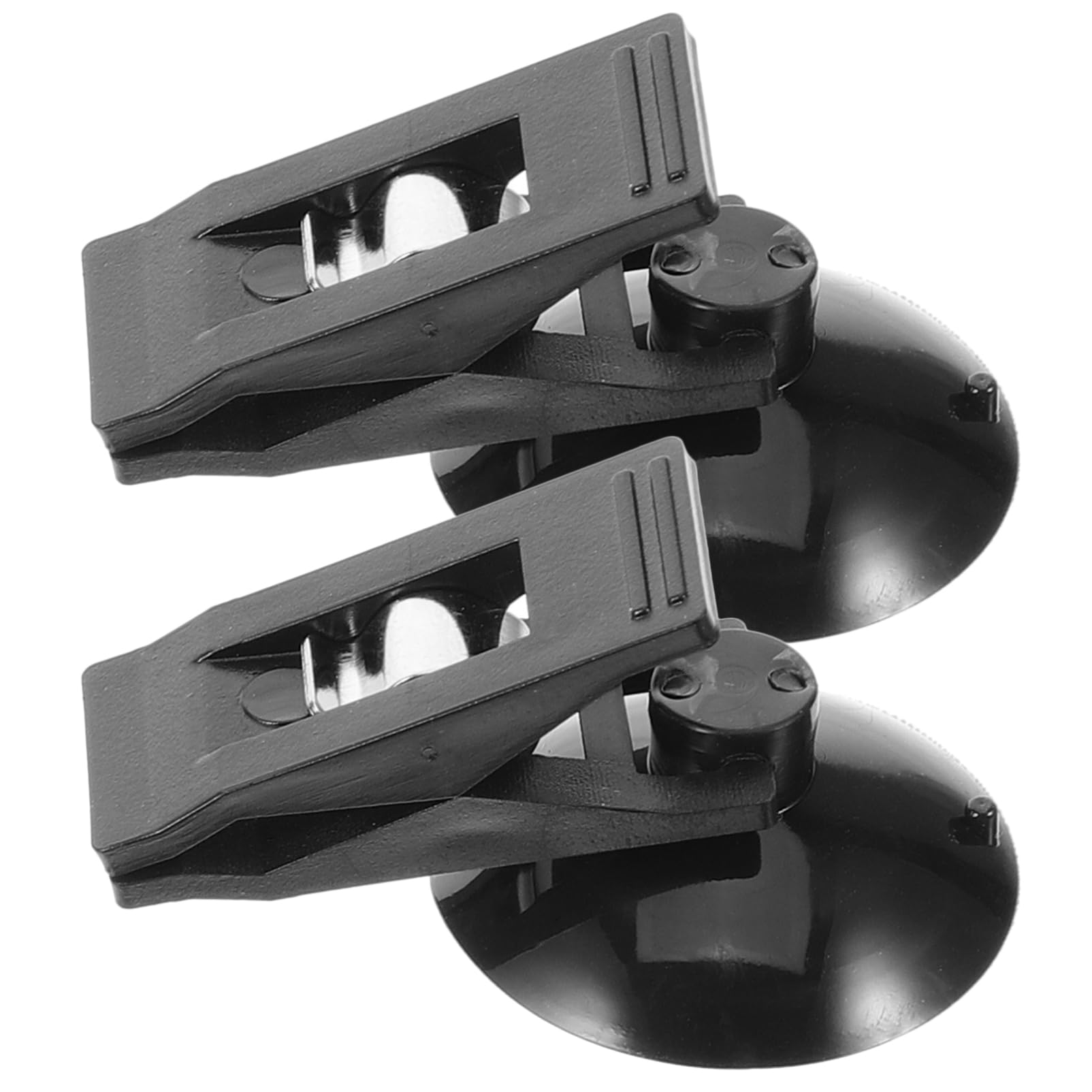 ETHZZLE 1pair Car Suction Cup Ticket Holder Clip Multifunctional Car Photo Card Clamp for Windshield Secure Document Parking Permit Storage Design