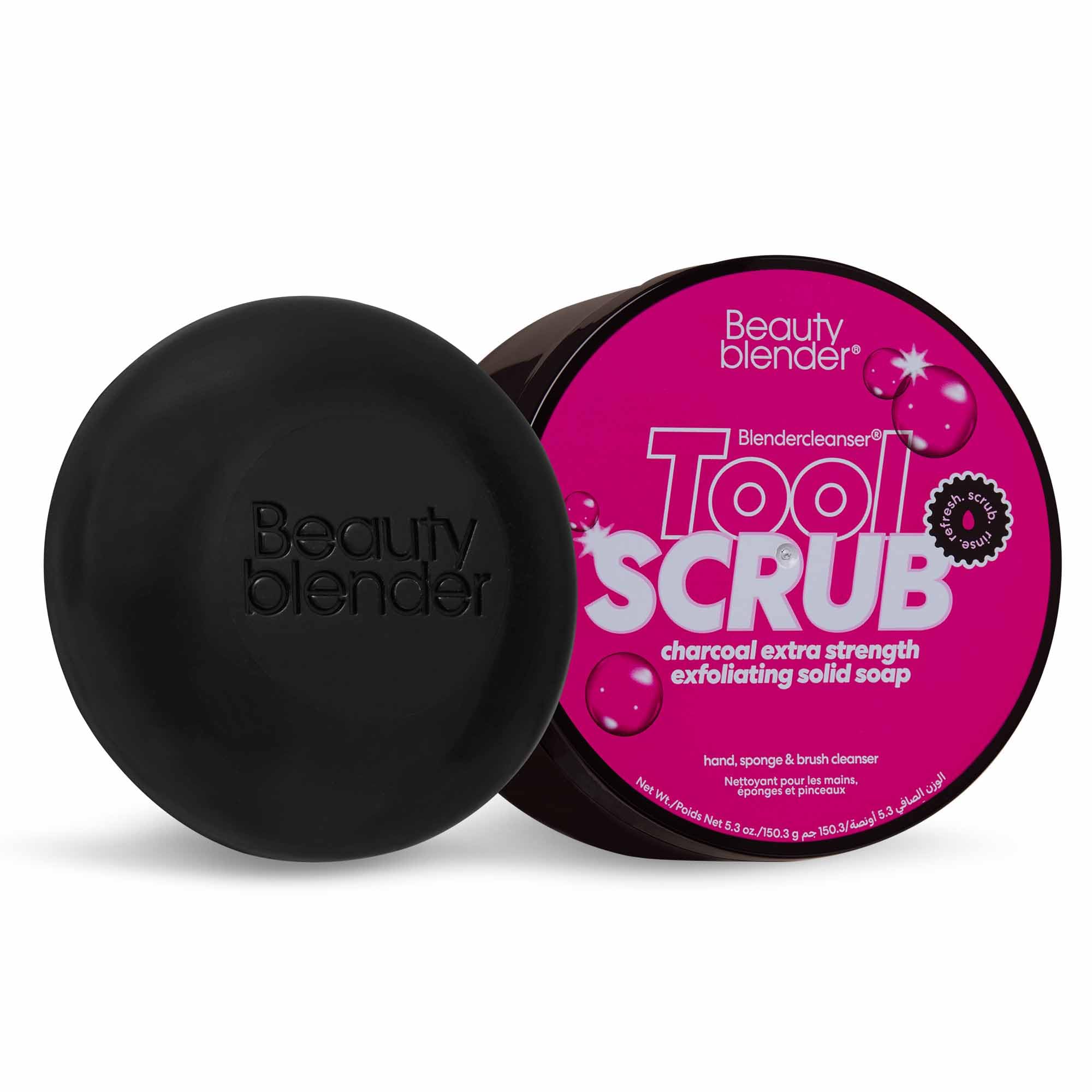 Beautyblender® Blendercleanser Tool Scrub Charcoal 1 oz – Fixed Cleaner for Makeup Sponges & Brushes – Vegan Brush & Sponge Cleanser