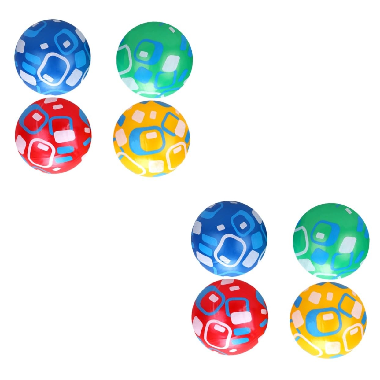KOMBIUDA 8piezas Bolas Inflables para Niño Niña De Estiramiento Diseño Floral Aleatorios Juguete para Actividades Al Aire y Playa
