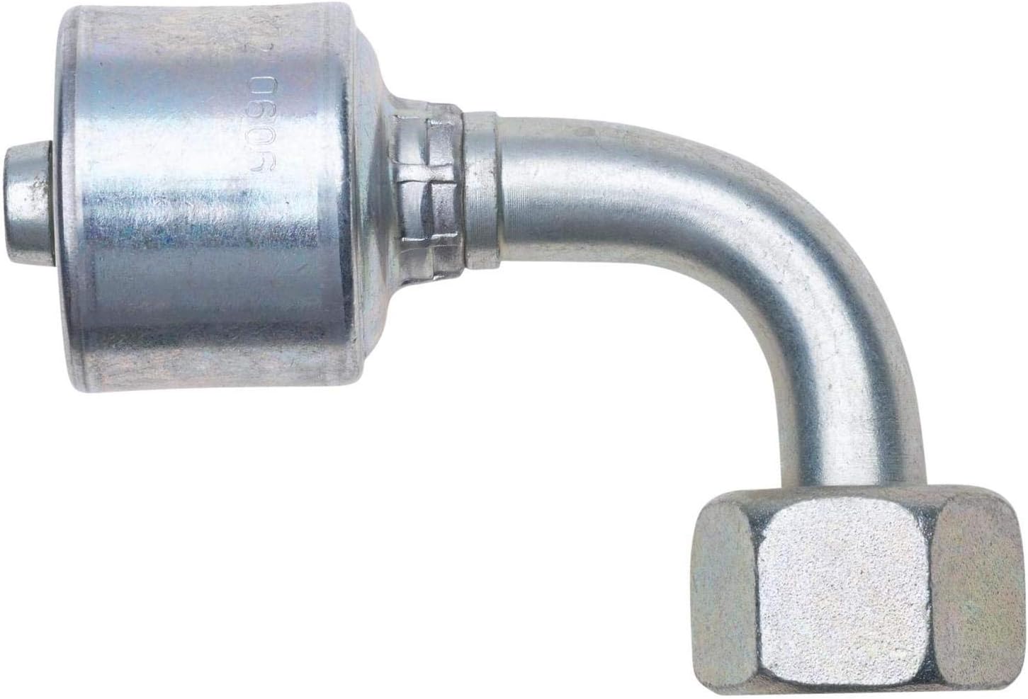 Gates G25832-0404 Female British Standard Parallel Pipe O Ring Swivel 90 Bent Tube (Mega Crimp)