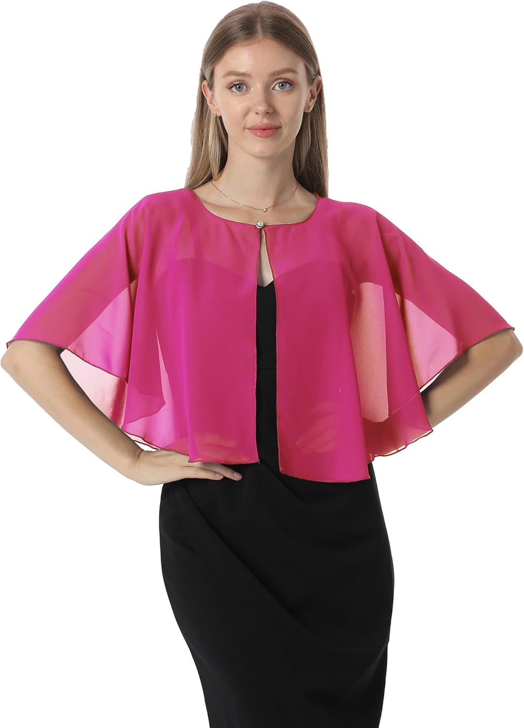 Chiffon Capelet Soft capes Shawls and Wraps for Evening Dress Wedding Cape 1920s shawl accessories for women - Image 2