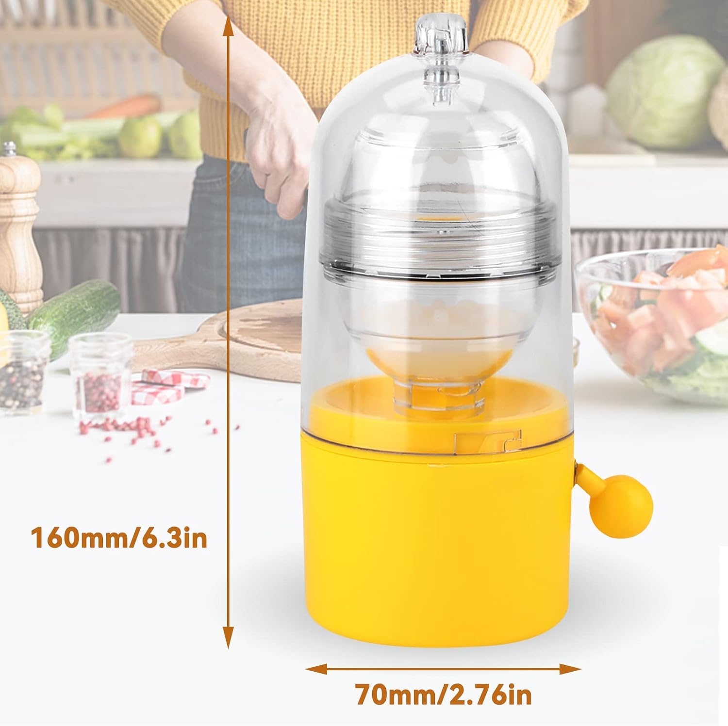 Manual Egg Shakers, Egg White and Yolk Spin Mixer Egg Scrambler for Making Hard Boiled Golden Eggs