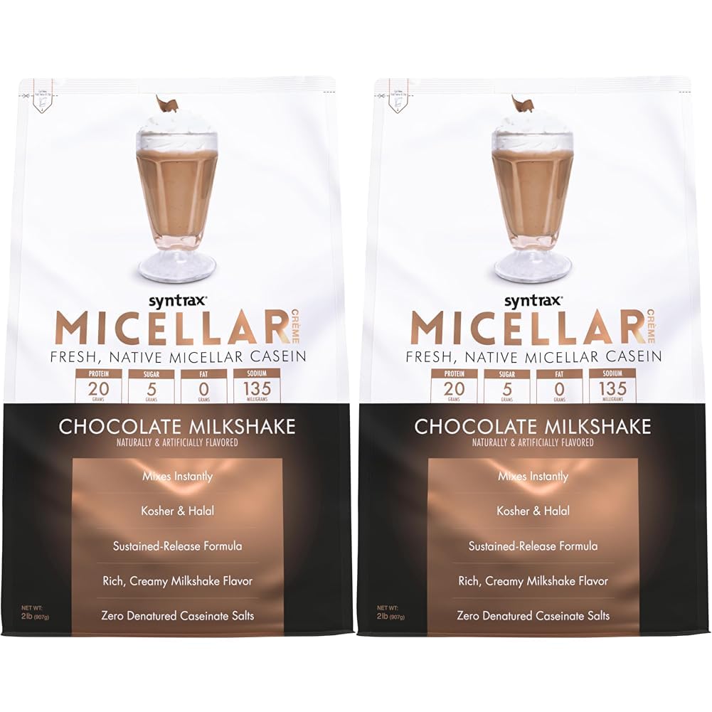 SyntraxMicellar Creme, Chocolate Milkshake Powder, 2.10-Pound (Pack of 2)