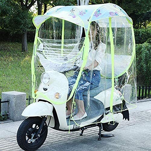 HJJH Universal Motorrad Regenschirm Sonnenschutz Regenschutz, Abdeckung Für Elektromobil, Mobilitätsroller Sonne & Regen Schutz Aus Polyesterschirm Universal, Geschlossener Wasserdichtes Cover