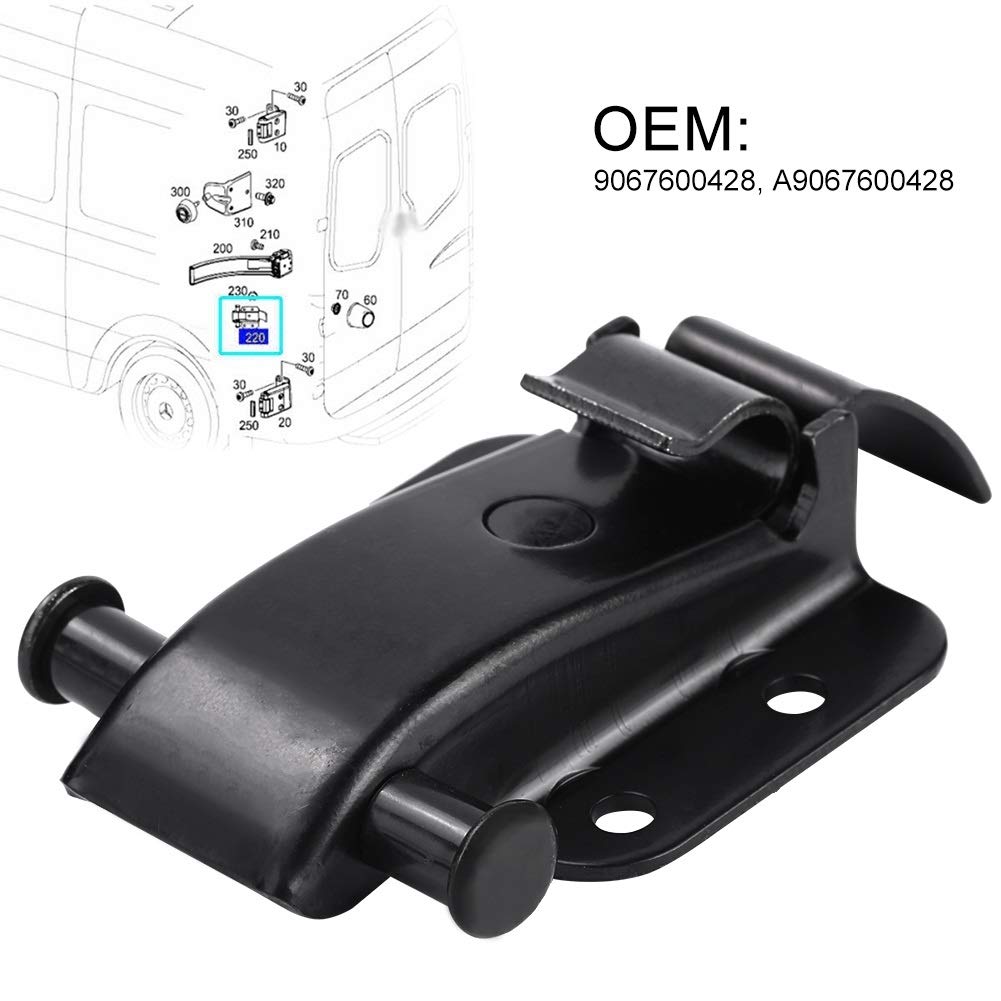 KSTE Staffa Portiera Posteriore, Automatico Porta Posteriore Staffa Locator Cerniera della Porta Compatible with Sprinter / 06-19 Crafter 30-35 06-14 9.067.600,428 Mila