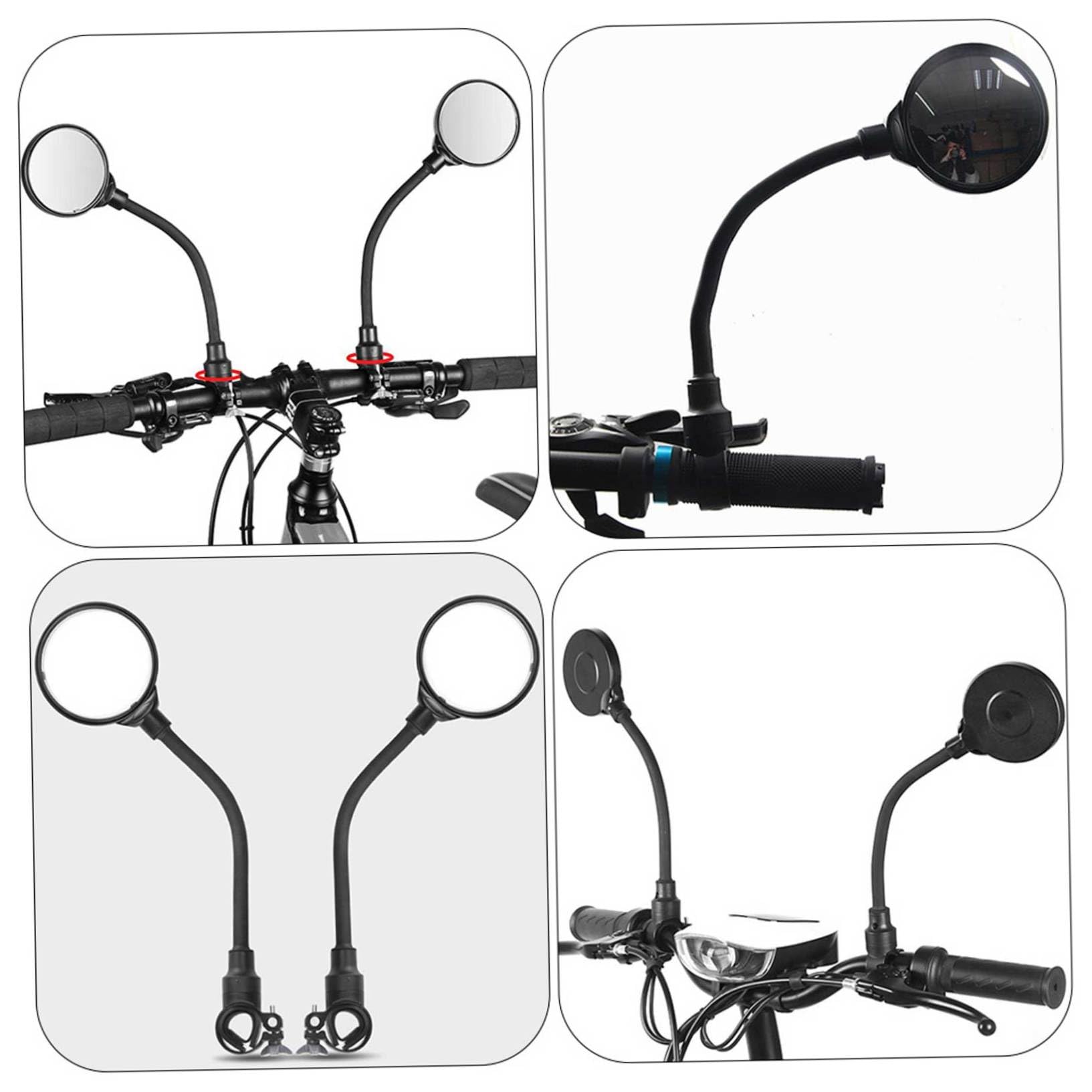BESPORTBLE 2pezzi Specchietti Retrovisori Regolabili Per Per Monopattini -bike Facile Installazione e Materiali Resistenti
