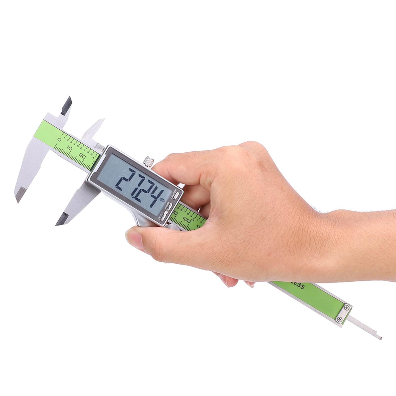 Calibrador Vernier Digital Medidor de Regla Electrónica de Acero Inoxidable Preciso para Medición de Bricolaje (150mm)