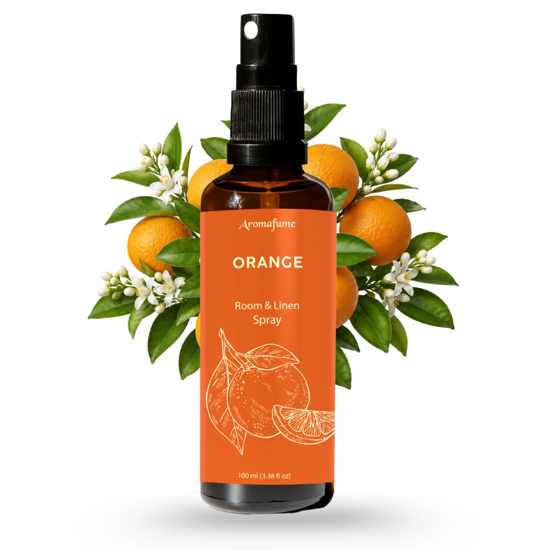 Orange Air Freshener Spray for Room, Linen &amp; Pillow 100ml by Aromafume