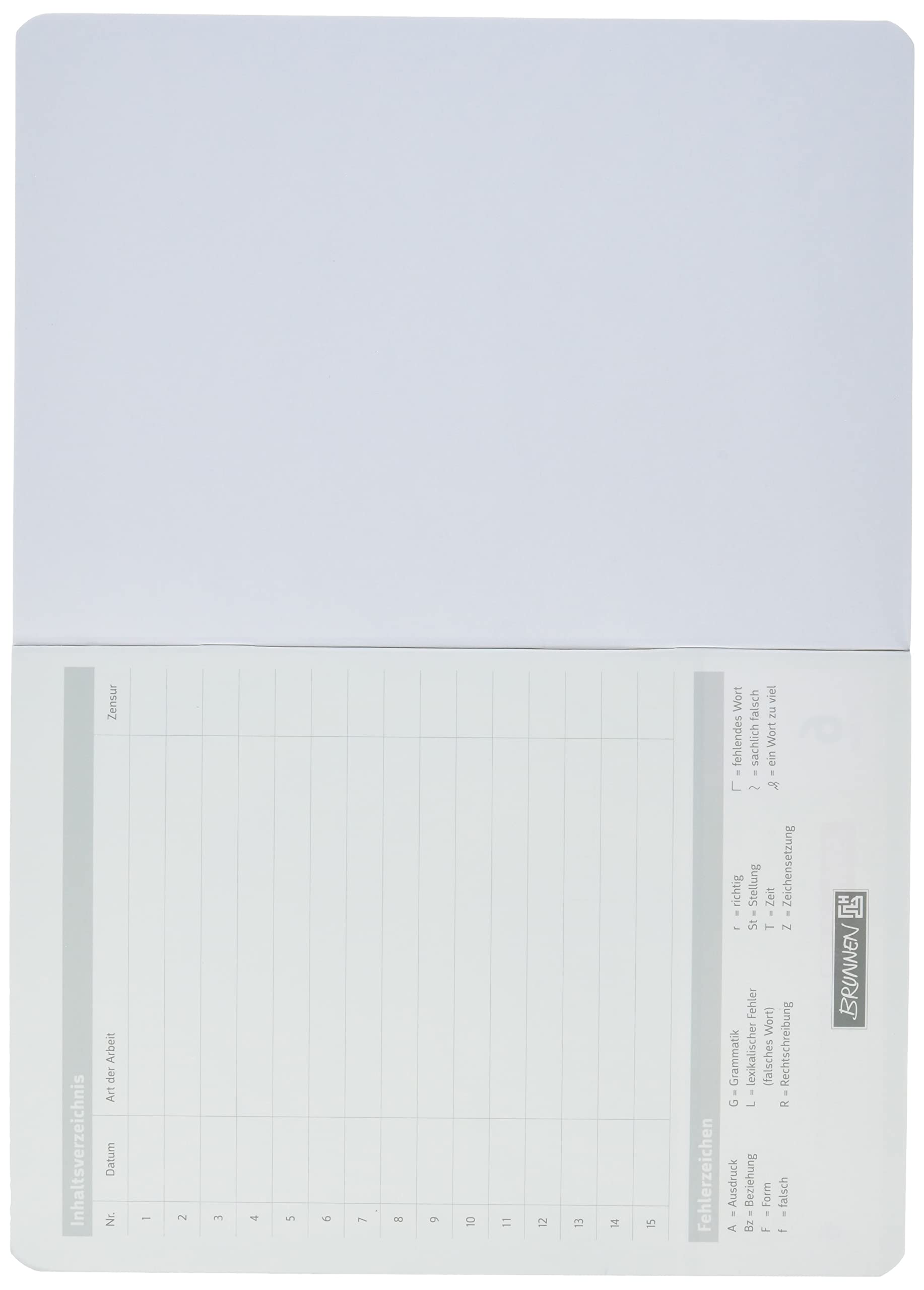 Premium Writing Paper Brunnen A5 Exercise Notebook - 16 Sheet Lined ...