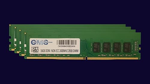 CMS 64 GB (4 x 16 GB) DDR4 19200 2400 MHZ No ECC DIMM RAM Actualización Compatible con MSI Z270 XPOWER Gaming Titanium - C120
