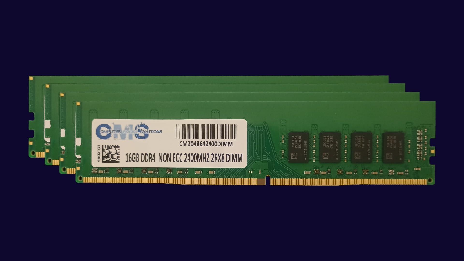 Memoria RAM da 64 GB (4 x 16 GB) compatibile con schede madri MSI - B350 Gaming Plus, B350 Gaming PRO Carbon, B350 Krait Gaming, B350 PC Mate, B350M PRO-VDH di CMS C120