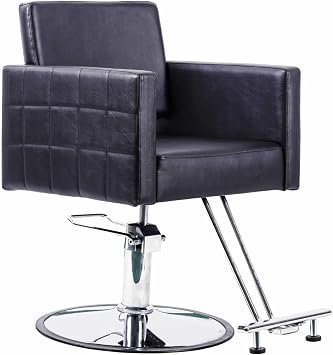 Black Styling Chair Barber Salon Chair Spa Beauty Equipment
