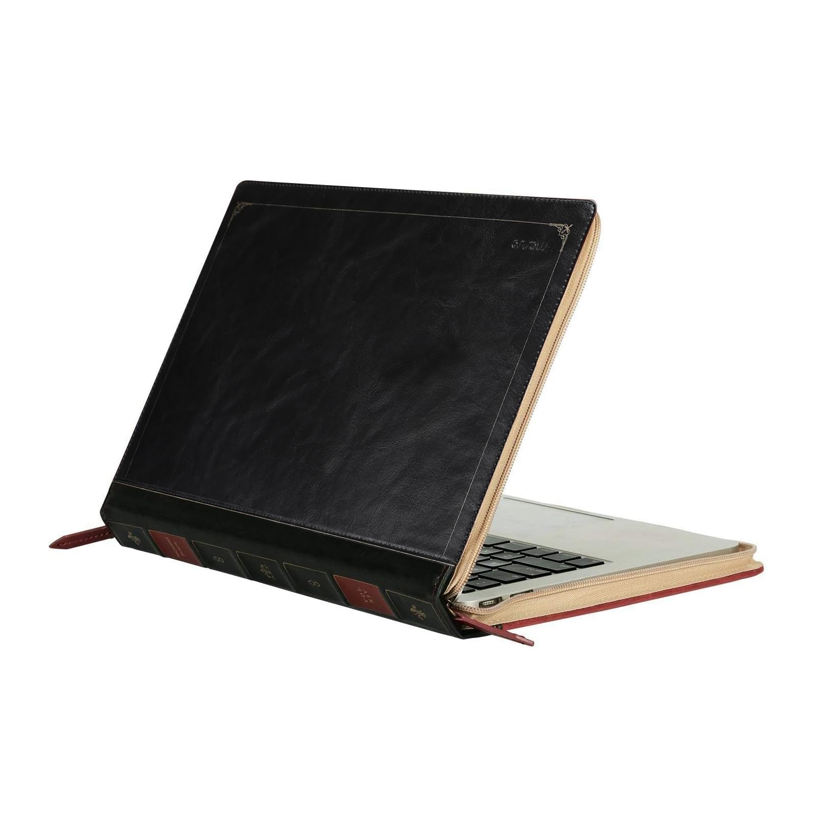 MOSISO Compatible with MacBook Air 15 inch 2025 2024 2023 M4 M3 M2/Pro 15 inch Case A1990 A1707 2019-2016, PU Leather Laptop Sleeve Vintage Retro