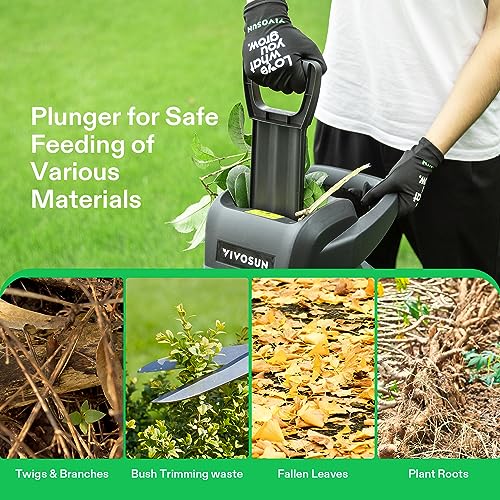 Vivosun WC-001 15-Amp Electric Wood Chipper And Shredder thumb #4
