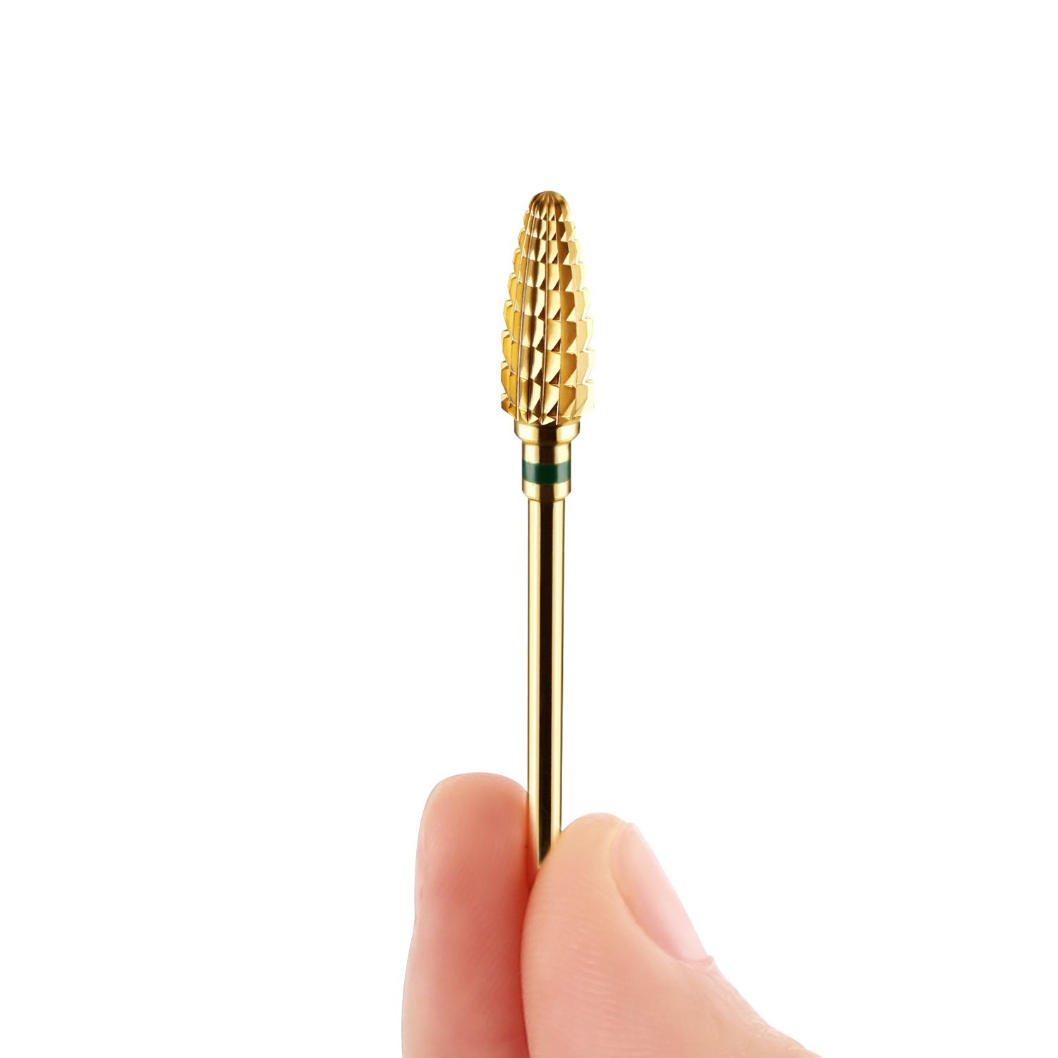 JCMaster® Punta professionale forma conica per Fresa per Unghie – In carburo di tungsteno - Ideale per Manicure, Pedicure, Rimozione Gel, Semipermanente, Acrilico, Nail Art - grana grossa