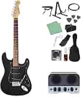 LEGEND LST-Z (B) Black ギター セット LEGEND LST-Z BKBK エレキギター 初心者14点セット 【充電式