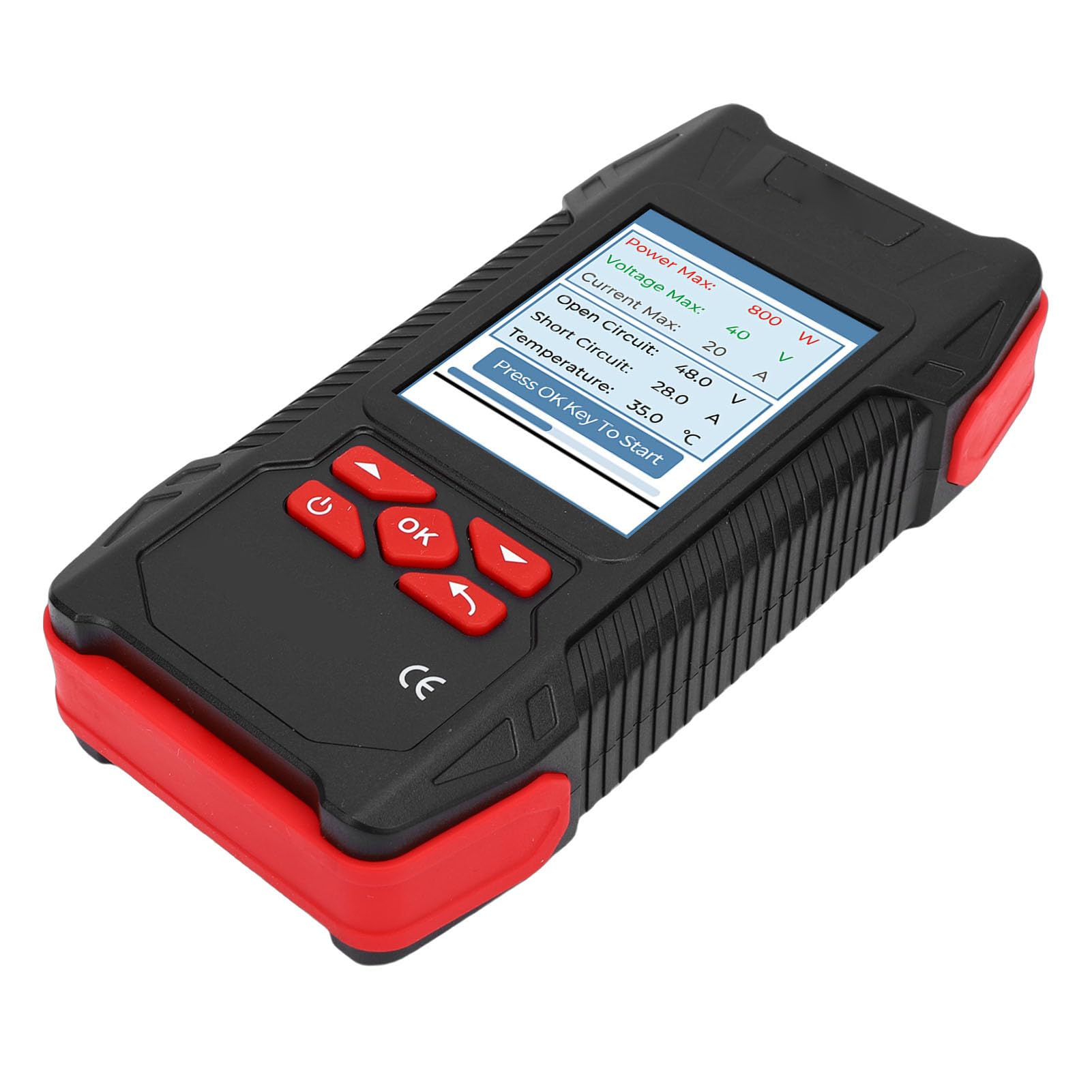 Tester Paneli Słonecznych, Miernik MPPT 2000 W 90 V 40 A ze śledzeniem MPPT, Multimetr do Paneli Słonecznych z Podświetlanym Wyświetlaczem LCD do Testowania Fotowoltaiki i Rozwiązywania