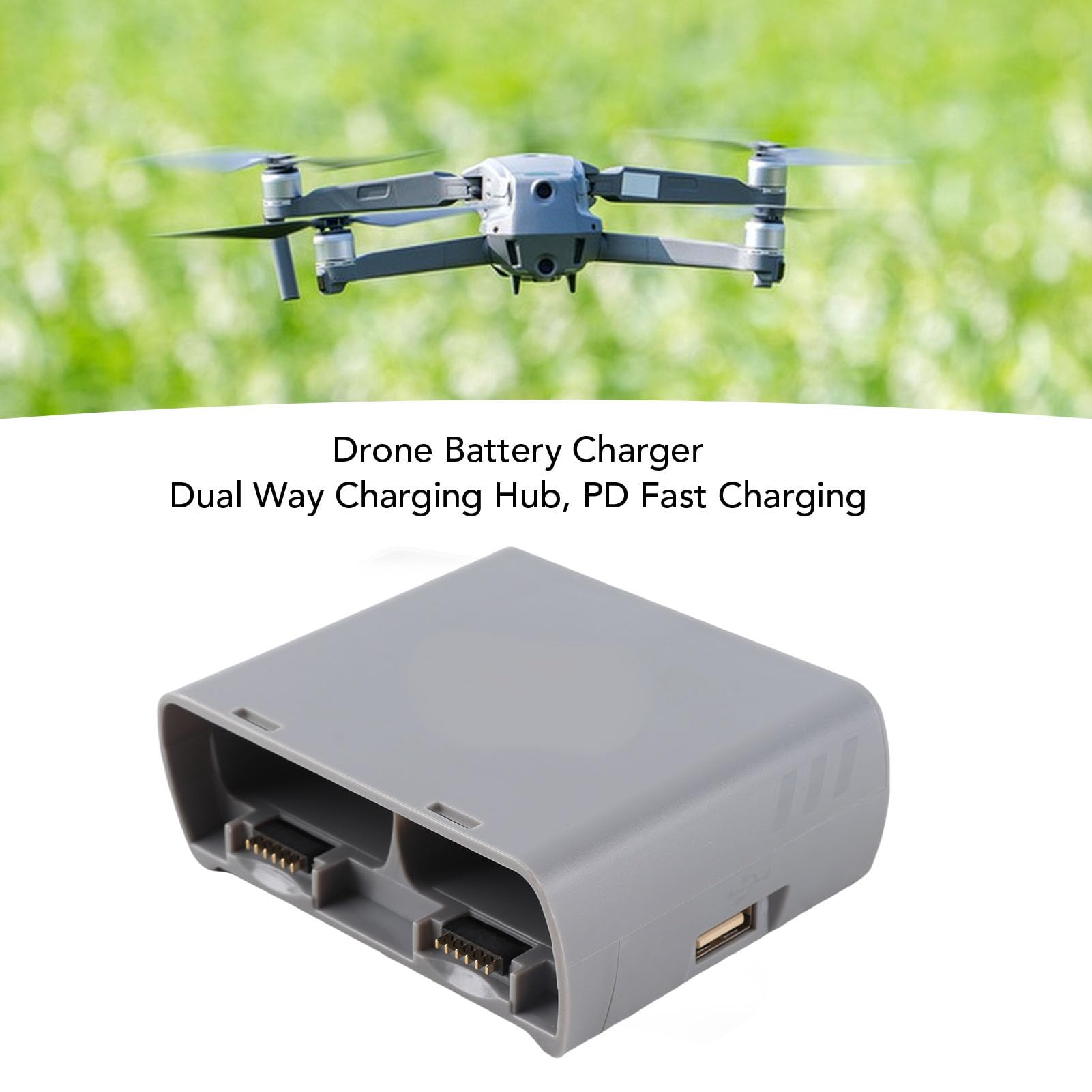 FILFEEL Batteria per Drone a Doppia Via con PD Fast per 4K Mini2 SE - Hub di Ricarica Portatile