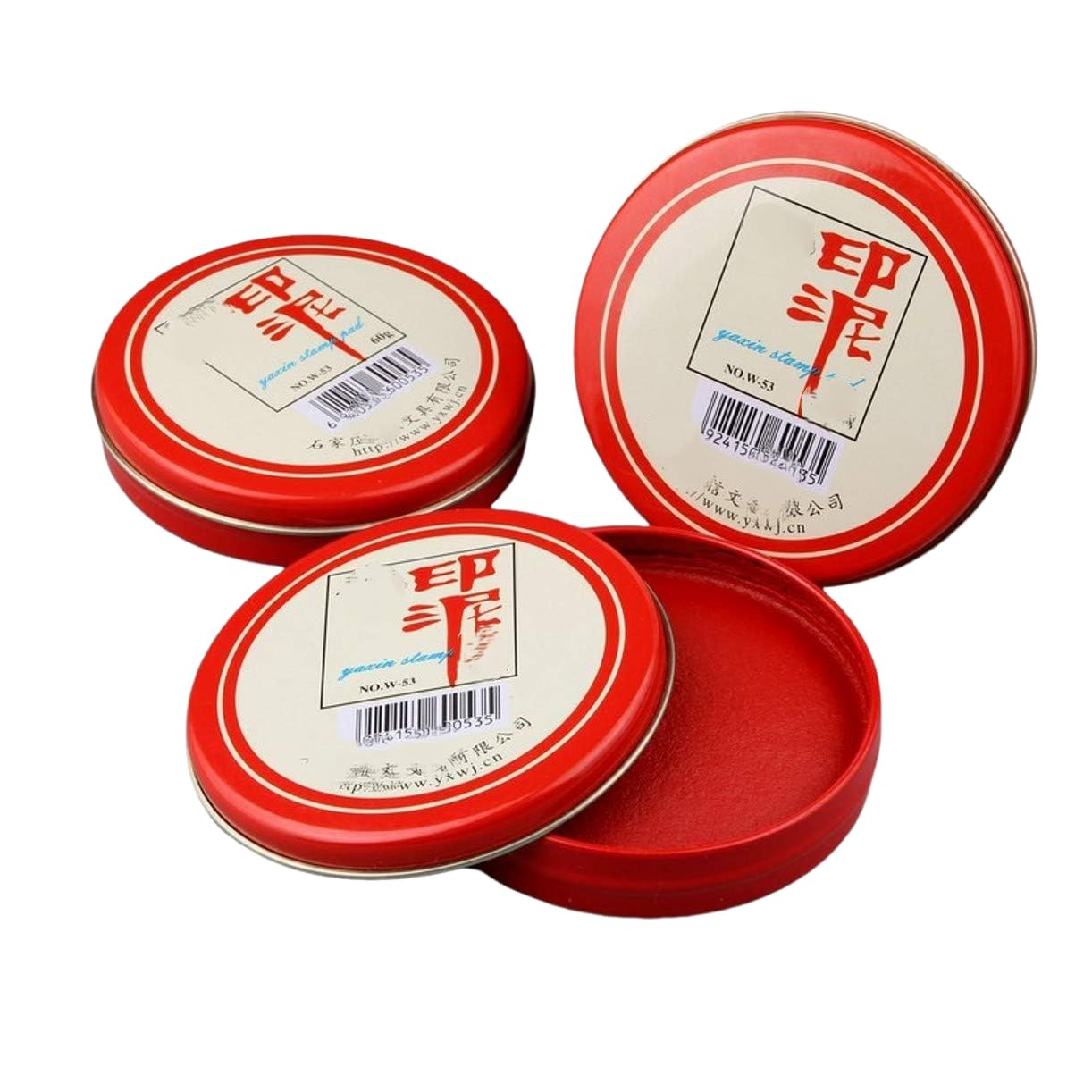 3 Chinesische Siegelkissen - Keramik Stempelkissen Mit Drachenmuster