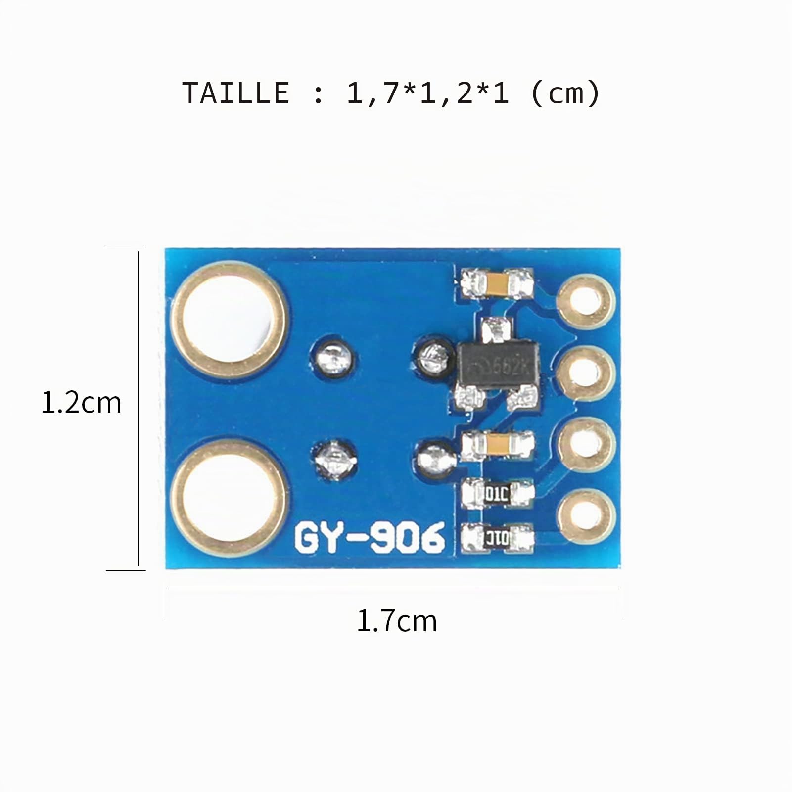 Jadeshay Capteur de température MLX90614-DCI Module de capteur de température Infrarouge Longue Distance Bricolage PCB Composants électroniques