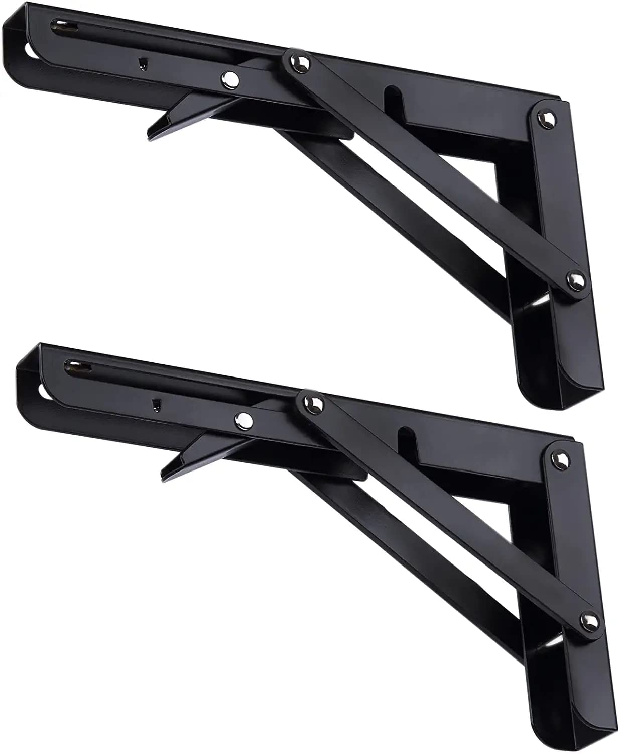 Buy TRUENIX Folding Shelf Brackets Heavy Duty Floating Shelves Hardware