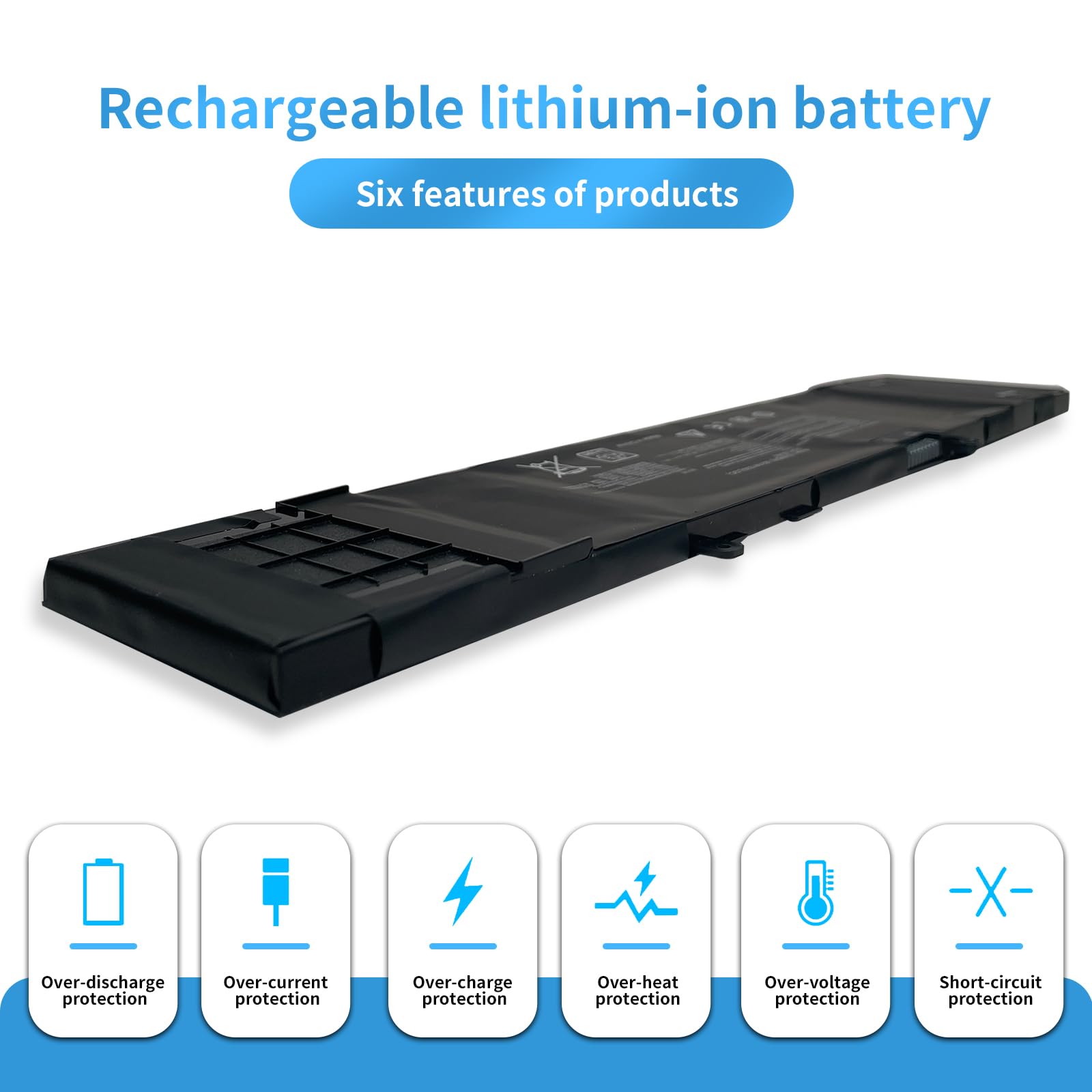 B31N1535 3ICP7/60/80 0B200-02020000 Sostituzione della batteria del laptop per Asus ZenBook UX310 UX310UA UX310UQ UX310UF UX410 UX410UA UX3410UA UX410UQ U4000U U400UQ UX410UF RX310U FB097T(11.4V 48Wh)