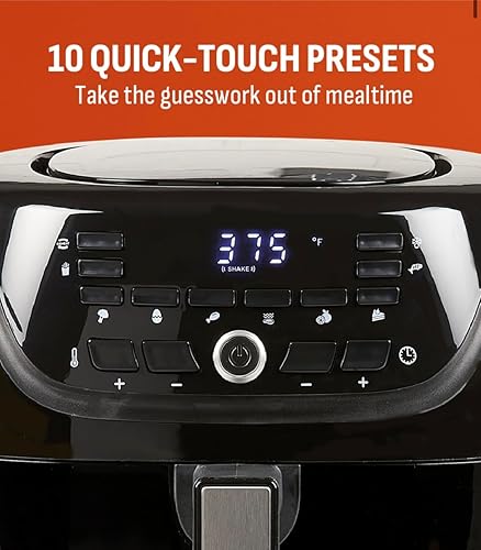 Miniatura 6 de PowerXL Freidora de aire Vortex Pro de 6 cuartos de galón con 10 ajustes preestablecidos de toque rápido