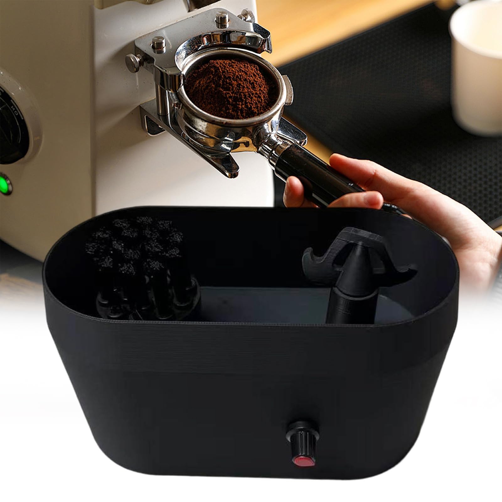 Automatyczny środek do czyszczenia kawy, szczotka do czyszczenia espresso do pielęgnacji głowy grupowej, codzienna pielęgnacja domowej kuchni, wydajne narzędzie do rutynowego parzenia, niezbędne