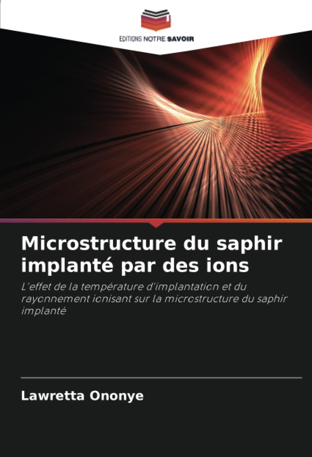 Microstructure du saphir implante par des ions