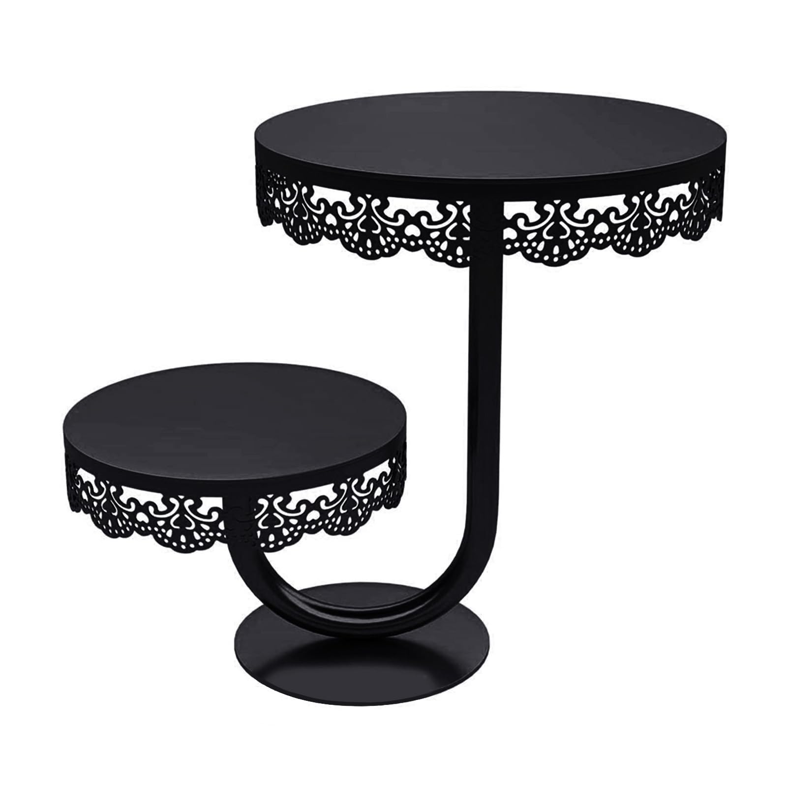 Vassoio da portata per torte, elegante supporto per pasticceria, espositore per dessert a più livelli, per feste, matrimoni, alzata per torte a più livelli