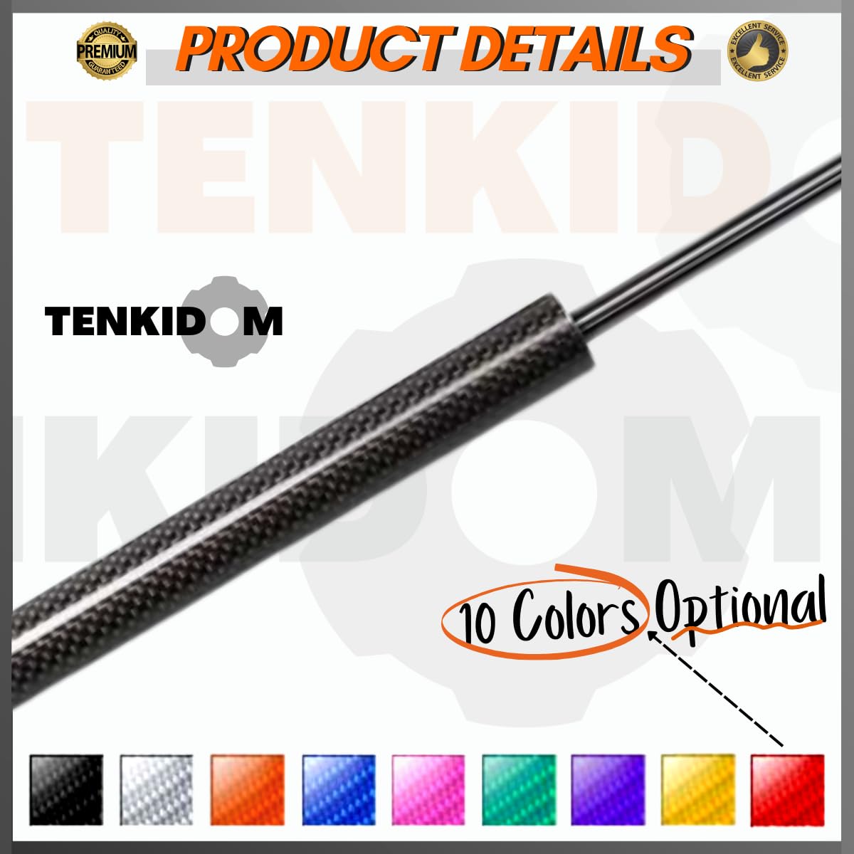 Amazon.com: TENKIDOM Carbon Fiber Hood Struts Compatible