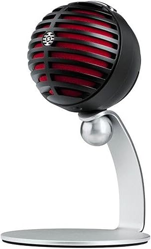 Shure MV5 - Micrófono de condensador digital con cardioide, enchufar y usar con iOS, Mac, PC, control en pantalla con aplicación de audio Motiv,