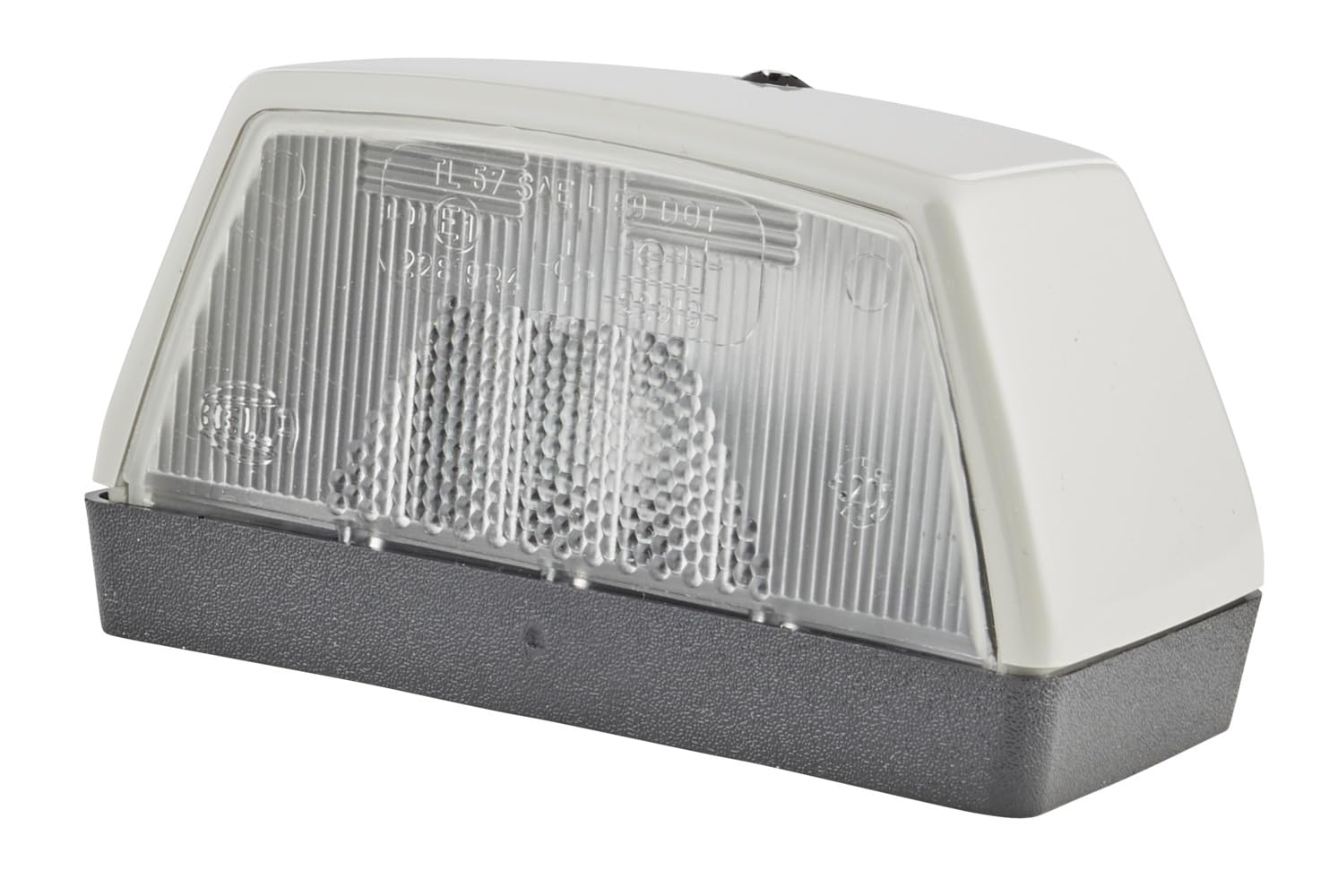 HELLA 2KA 003 389-011 Licence Plate Light - Halogen - 6/24/12V - mounting/Screw Connection - Lens Colour: Crystal clear - right/left/Outer - Quantity: 1