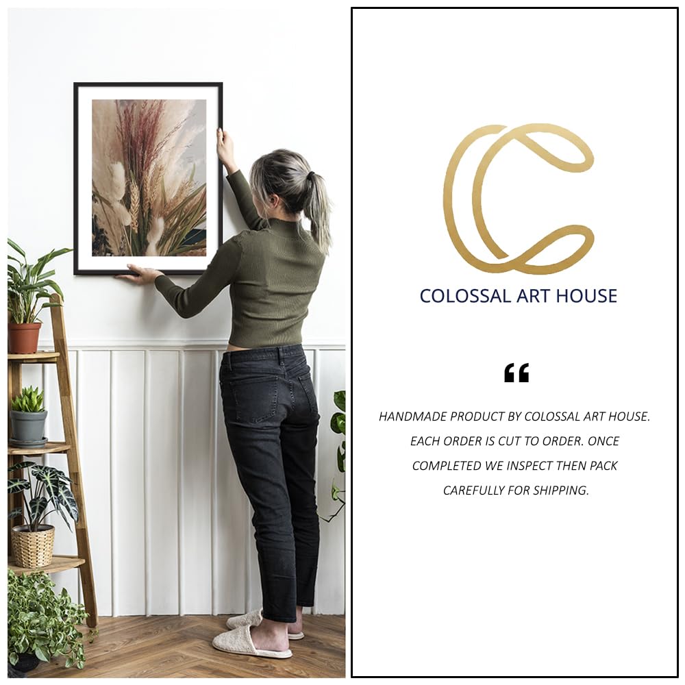 COLOSSAL ART HOUSE Leaf Framed Poster Large Wall Painting for Living Room, Bedroom and Office Wall Decoration Frame (13x17 Inch Framed Picture with Poster)(Black) 4