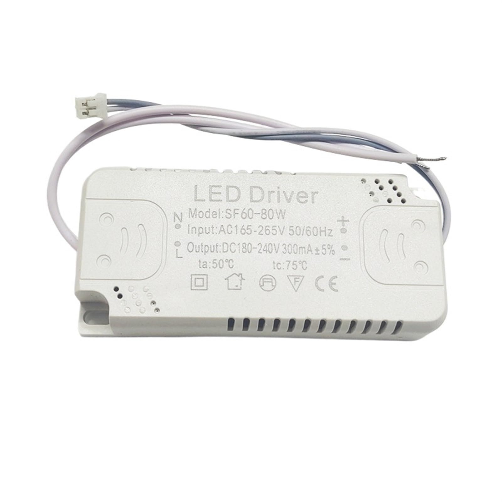 FCARUMIQP LED Driver Adapter for Lighting AC165-265V Non-Isolating for Ceiling Light Replacement 8-24W 30-50W 60-80W(60-80W)