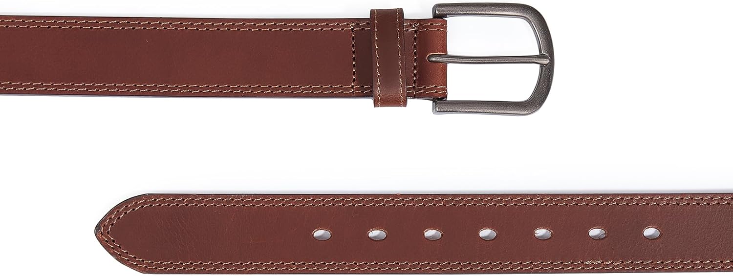 Men's Full Grain Leather Belt for Everyday Casual Jeans, 1.5" Handmade Men Leather Belts with Gift Box - Image 2