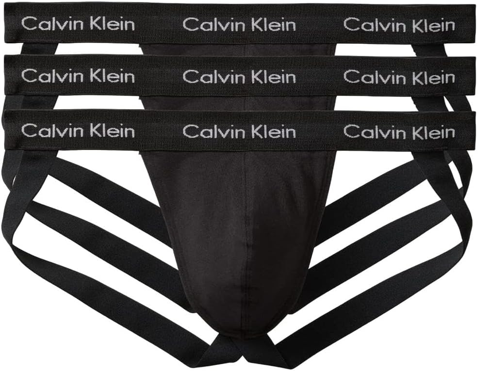 Calvin Klein mens Cotton Stretch 3-pack Jock Strap