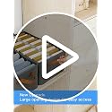 Image of Foldable Fabric Storage Basket with Metal Frame & Handles, Wardrobe Organizer for Clothes, Shirts, Jeans, Sweaters & Dresses (Pack of 5)